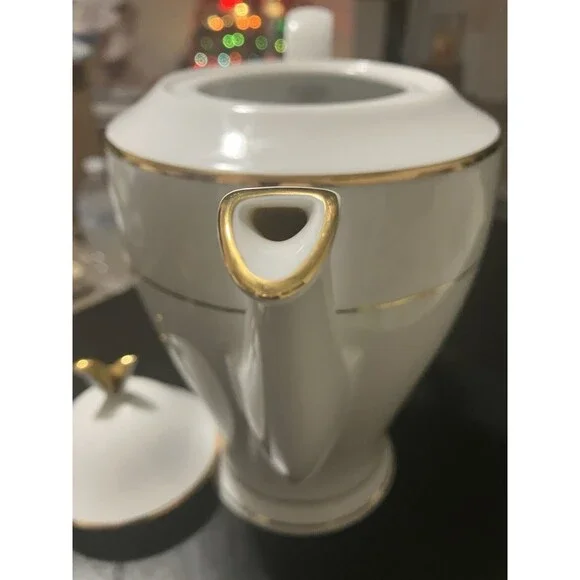 RARE Vintage Heinrich Winterling Porcelain Bavaria Germany Tea Pot/lid  w-54073 - Picture 13 of 16